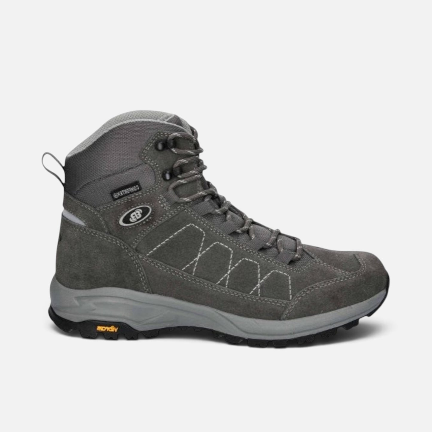 Scarponi da trekking Ares Sport Arezzo Brutting Adams High in pelle scamosciata grigia con suola Vibram antiscivolo