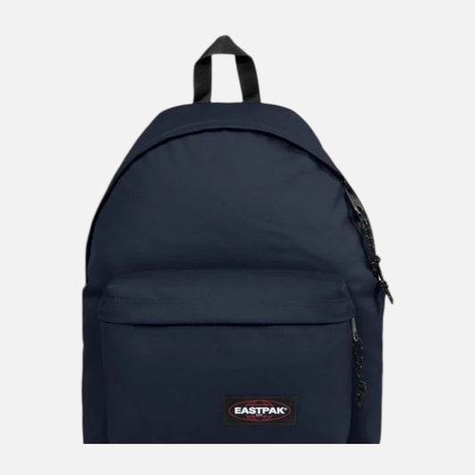 Zaino Eastpak blu navy classico con tasca frontale e logo Ares Sport Arezzo, ideale per scuola e tempo libero