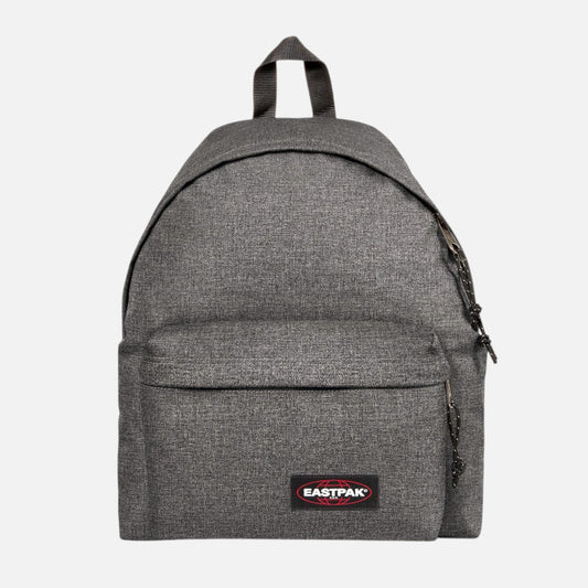 Zaino Ares Sport Arezzo Eastpak grigio in tessuto resistente con tasca frontale e logo iconico
